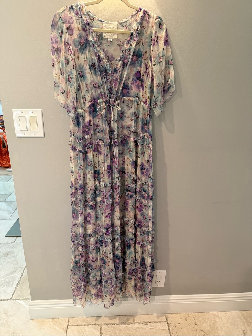 Floral Tiered Maxi Dress by Johnny Was